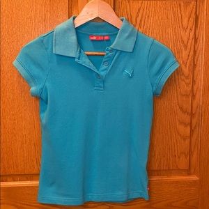 Puma Women’s Logo Polo Turquoise - XS